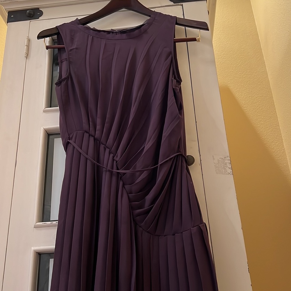 Simply Vera, Vera Wang Purple Pleated Dress Size M second hand
